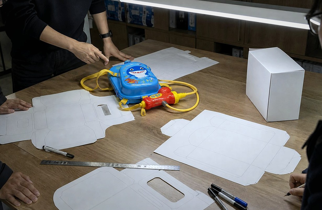 Packaging artwork review for private label toy orders