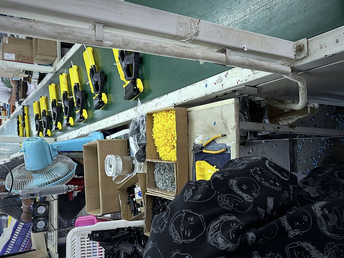 Toy production line at a partner factory