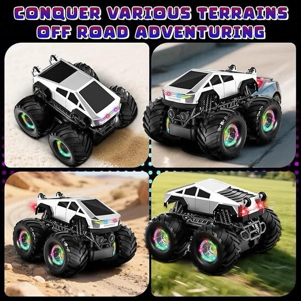CPS338438 Remote Control Car Toy for Kids 360 Rotating 4WD RC Stunt Ca