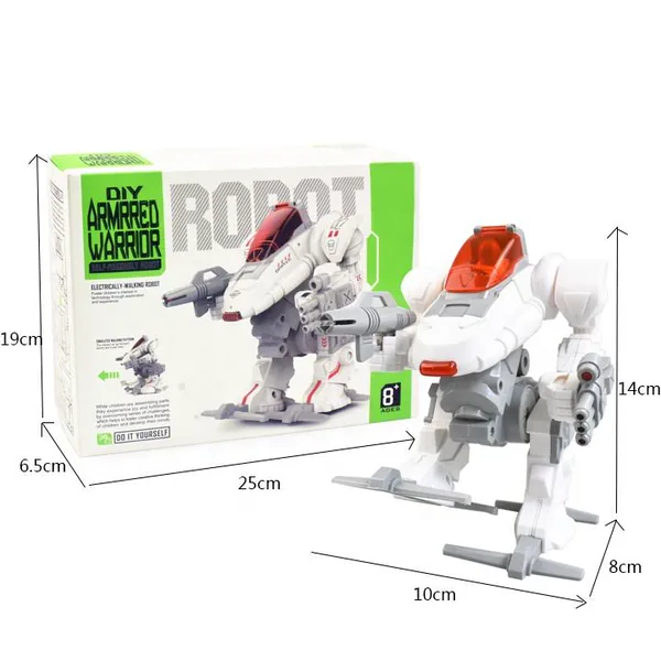 CPS191290 High Quality Diy Self-assembly Robot Warrior Simulation Walk
