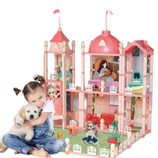 Wooden House Cottage Furniture Toys Set Fully Furnished