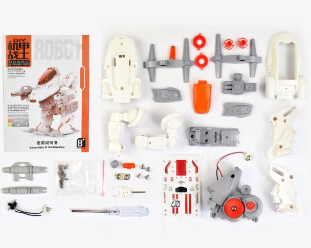CPS191290 High Quality Diy Self-assembly Robot Warrior Simulation Walk