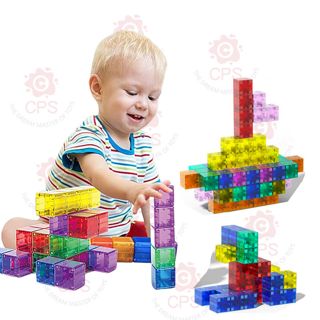 32pcs Digit Blocks Translucent Magnetic STEM Building Set