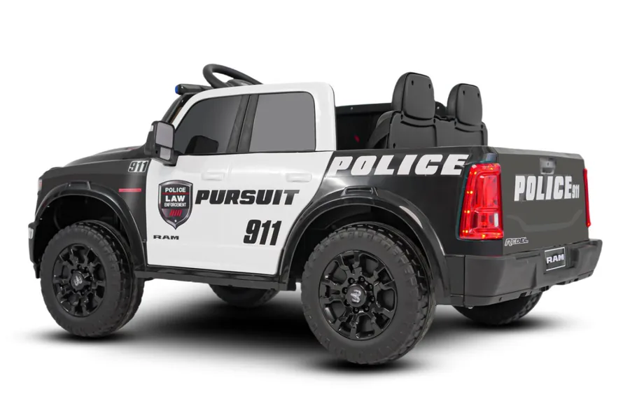 CPS336645 Licensed Pickup Truck Police Car Ride on 12V Kids Cars to Dr