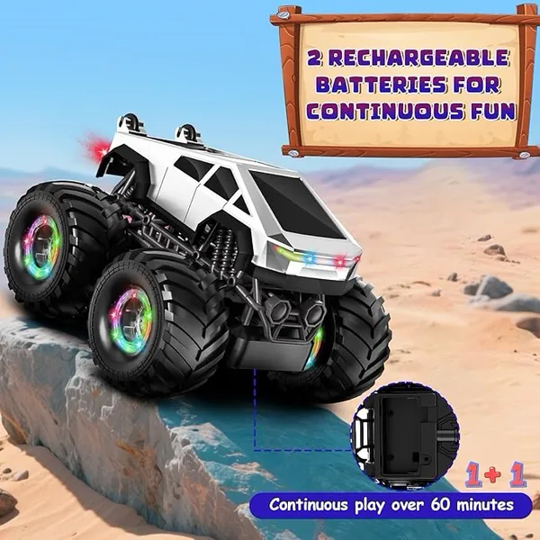 CPS338438 Remote Control Car Toy for Kids 360 Rotating 4WD RC Stunt Ca