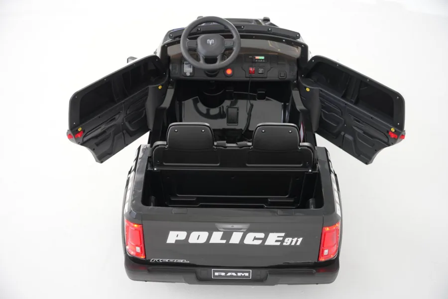 CPS336645 Licensed Pickup Truck Police Car Ride on 12V Kids Cars to Dr