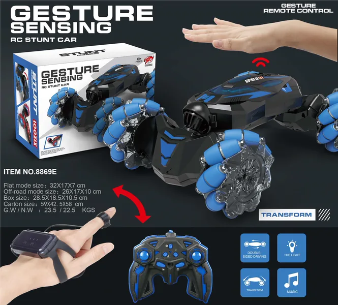 CPS289538 1:12 Gesture Sensing RC Stunt Car 2.4Ghz 4WD Hand Controlled