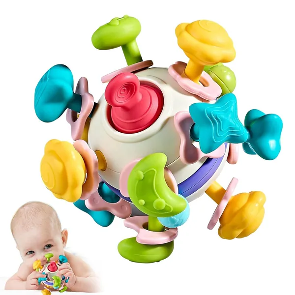 CPS286411 4 in 1 Baby Sensory Toys Infant Chew Rattles Newborn Toddler