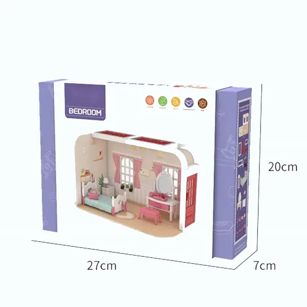 CPS261000 Kids Educational Toys DIY Kids Fun Plastic Diy Furniture Bed