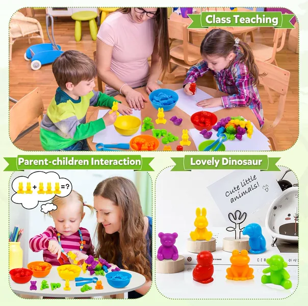 CPS277327 Sensory Educational Dinosaur Animal Cognition Game for Kids