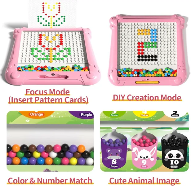 CPS287953 Montessori Educational Plastic Magnetic Drawing Board Toddle