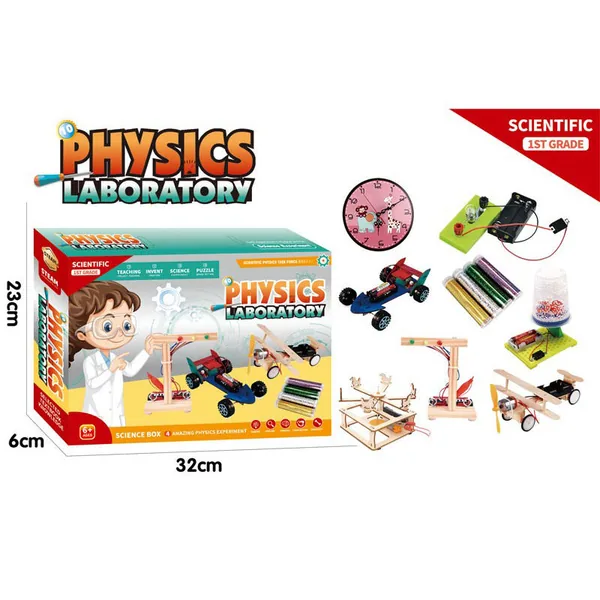 CPS305842 8in1 Physics Science Play Set Wooden Educational Enlightenme