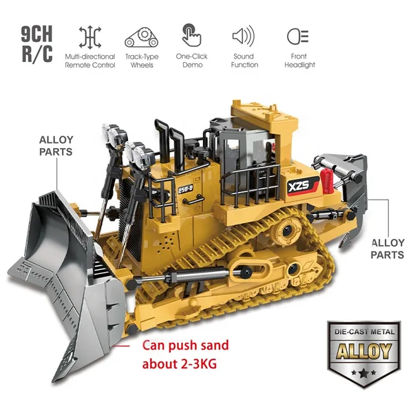 XD168-21B 2.4G 1/24 Model 9 Channel Engineering Construction Vehicle R