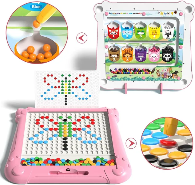 CPS287953 Montessori Educational Plastic Magnetic Drawing Board Toddle
