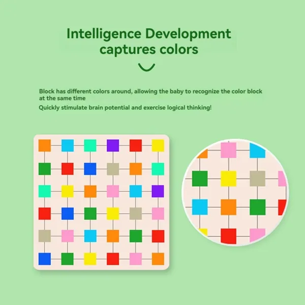 CPS305489 New Concept Montessori Educational Color Capture Wooden Puzz