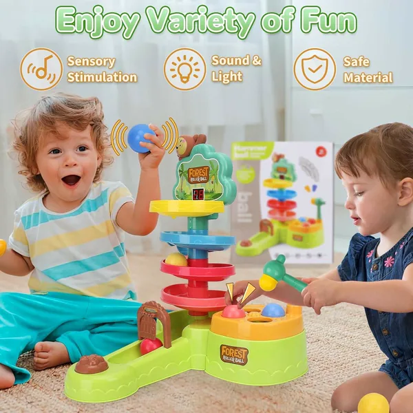 CPS305023 Baby Toddler Montessori Toys Hammer Pound Ball Toy Shoot Bal