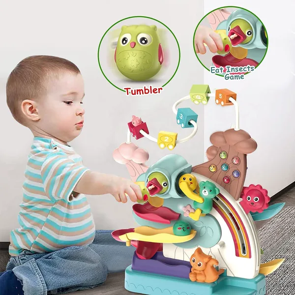 CPS287262 5 in 1 Toys for Kids Car Ramp Toy Basketball Shooting Game W