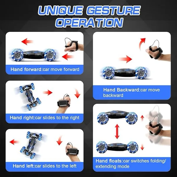 CPS289538 1:12 Gesture Sensing RC Stunt Car 2.4Ghz 4WD Hand Controlled