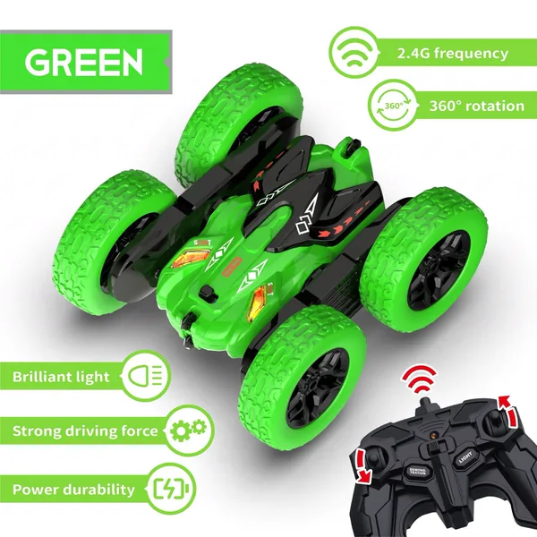 CPS303129 RC Stunt Cars Double-Sided Driving 360-degree Flips Stunt RC