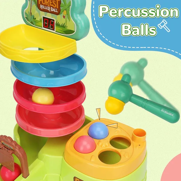 CPS305023 Baby Toddler Montessori Toys Hammer Pound Ball Toy Shoot Bal