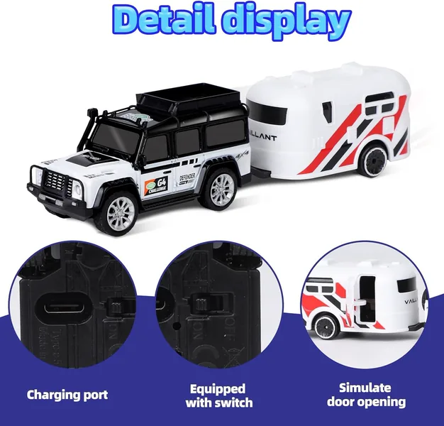CPS289938 Mini Alloy Off-Road Remote Control Car for Kids 164 Scale 2.