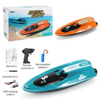 High-Speed 2.4G RC Racing Boat with Lights and Charger