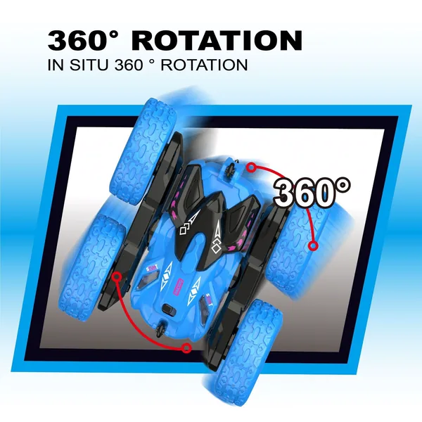 CPS303129 RC Stunt Cars Double-Sided Driving 360-degree Flips Stunt RC