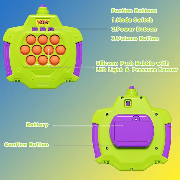 CPS291367 Pop Fidgets Kids Games Toys Handheld Sensory with Balloons Q