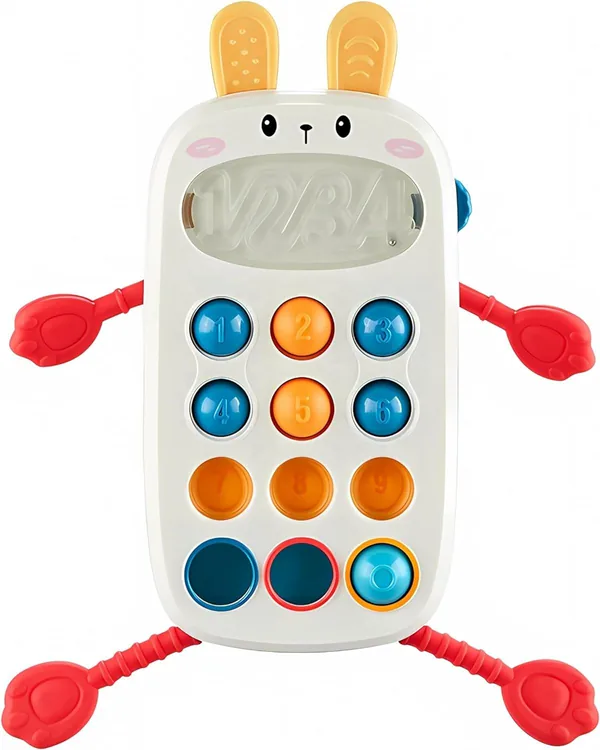 Pull String Fidgets Rabbit Mobile Phone Sensory Toy for Toddlers - wholesale product image