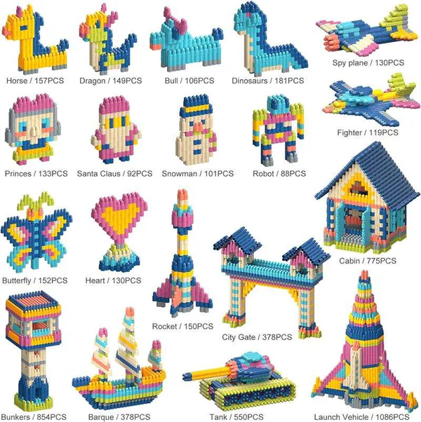 CPS295534 Custom Educational STEM 400pcs Building Blocks Toys Set DIY