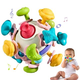 4 in 1 Baby Sensory Chew Rattles Montessori Learning Toys