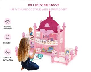 DIY Miniature Wooden Furniture Play Set with House Toys