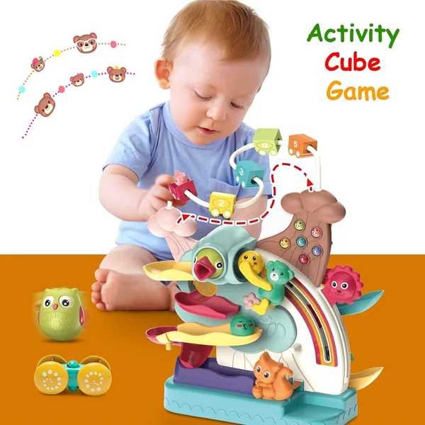 CPS287262 5 in 1 Toys for Kids Car Ramp Toy Basketball Shooting Game W